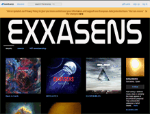 Tablet Screenshot of exxasens.bandcamp.com