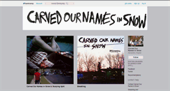 Desktop Screenshot of carvedournamesinsnow.bandcamp.com