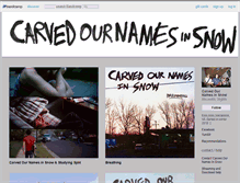 Tablet Screenshot of carvedournamesinsnow.bandcamp.com