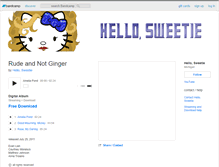 Tablet Screenshot of hellosweetie.bandcamp.com