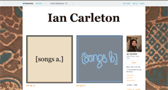 Desktop Screenshot of iancarletonsongs.bandcamp.com