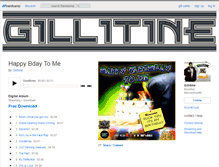 Tablet Screenshot of gillitine.bandcamp.com