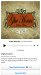 Mobile Screenshot of gluehorses.bandcamp.com