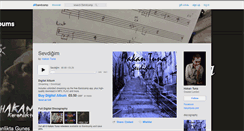 Desktop Screenshot of hakantuna.bandcamp.com