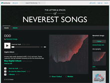 Tablet Screenshot of neverestsongs.bandcamp.com