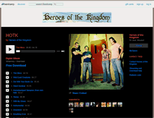 Tablet Screenshot of heroesofthekingdom.bandcamp.com