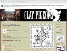 Tablet Screenshot of claypigeons.bandcamp.com