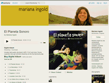 Tablet Screenshot of marianaingold.bandcamp.com
