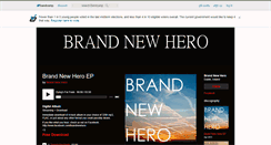 Desktop Screenshot of brandnewhero.bandcamp.com