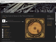 Tablet Screenshot of courrier.bandcamp.com