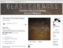 Tablet Screenshot of glasscannons.bandcamp.com
