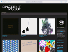 Tablet Screenshot of ancientrobot.bandcamp.com