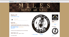 Desktop Screenshot of milesbeforewesleep.bandcamp.com