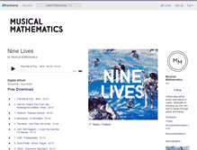 Tablet Screenshot of musicalmathematics.bandcamp.com