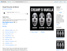 Tablet Screenshot of creamydvanilla.bandcamp.com
