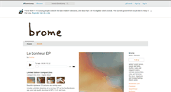 Desktop Screenshot of brome.bandcamp.com