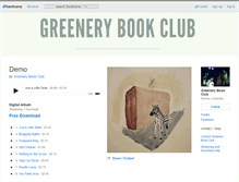 Tablet Screenshot of greenerybookclub.bandcamp.com