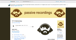 Desktop Screenshot of passiverecordings.bandcamp.com
