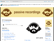 Tablet Screenshot of passiverecordings.bandcamp.com