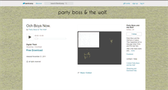 Desktop Screenshot of partybossandthewolf.bandcamp.com