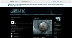 Desktop Screenshot of jenx.bandcamp.com