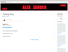 Tablet Screenshot of alexzander.bandcamp.com