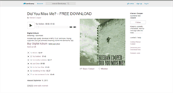 Desktop Screenshot of kierancooper.bandcamp.com