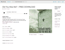 Tablet Screenshot of kierancooper.bandcamp.com