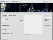 Tablet Screenshot of cementfix.bandcamp.com