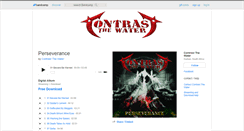 Desktop Screenshot of contrastthewater.bandcamp.com