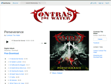 Tablet Screenshot of contrastthewater.bandcamp.com