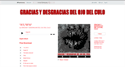 Desktop Screenshot of graciasydesgraciasdelojodelculo.bandcamp.com