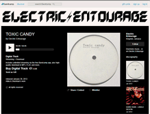 Tablet Screenshot of electricentourage.bandcamp.com