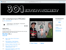 Tablet Screenshot of 301entertainment.bandcamp.com