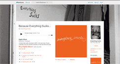 Desktop Screenshot of everythingreallysucksman.bandcamp.com