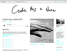 Tablet Screenshot of cedrichasaname.bandcamp.com