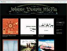 Tablet Screenshot of johnnyvenom.bandcamp.com