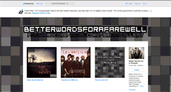 Desktop Screenshot of betterwordsforafarewell.bandcamp.com