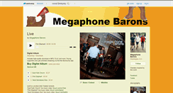 Desktop Screenshot of megaphonebarons.bandcamp.com