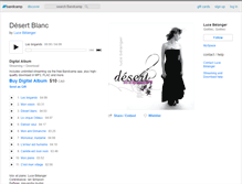 Tablet Screenshot of lucebelanger.bandcamp.com