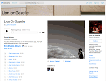 Tablet Screenshot of lionorgazelle.bandcamp.com