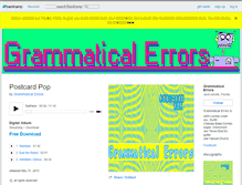 Tablet Screenshot of grammaticalerrors.bandcamp.com