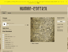 Tablet Screenshot of human-control.bandcamp.com