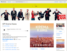 Tablet Screenshot of kremakawa.bandcamp.com