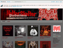 Tablet Screenshot of bloodharvestrecords.bandcamp.com