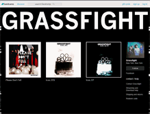 Tablet Screenshot of grassfight.bandcamp.com