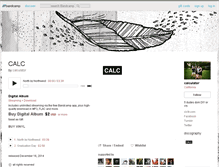 Tablet Screenshot of calc.bandcamp.com