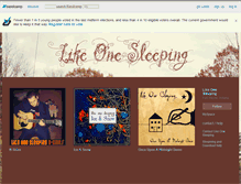 Tablet Screenshot of likeonesleeping.bandcamp.com