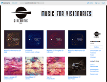 Tablet Screenshot of cinematiclabel.bandcamp.com