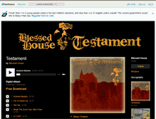 Tablet Screenshot of blessedhouse.bandcamp.com